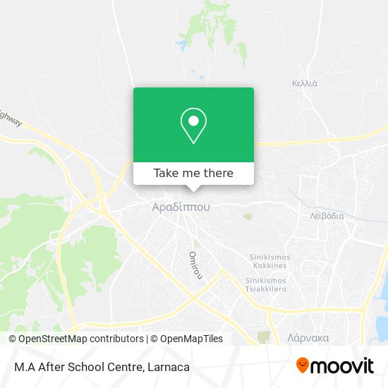 M.A After School Centre χάρτης