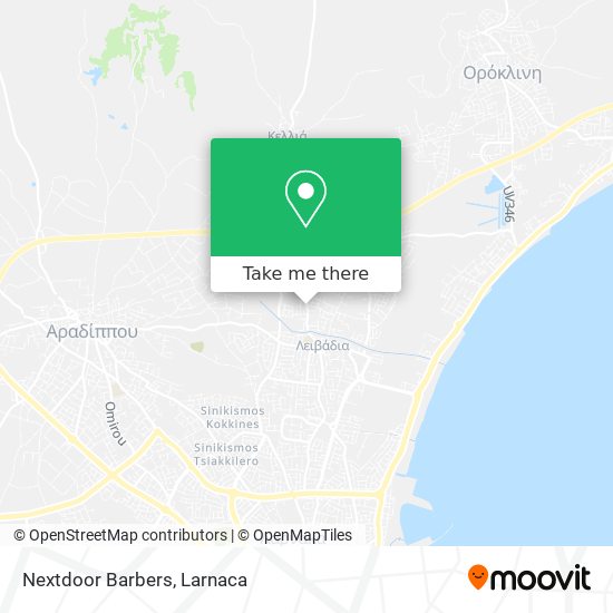 Nextdoor Barbers map