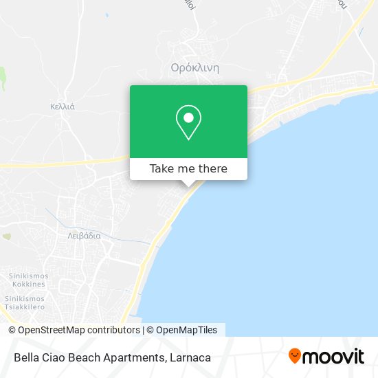 Bella Ciao Beach Apartments χάρτης