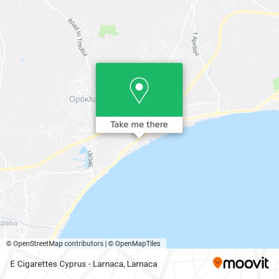 E Cigarettes Cyprus - Larnaca map