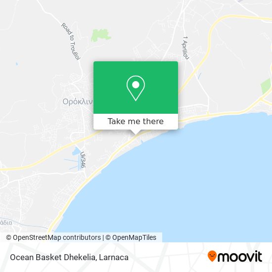 Ocean Basket Dhekelia map