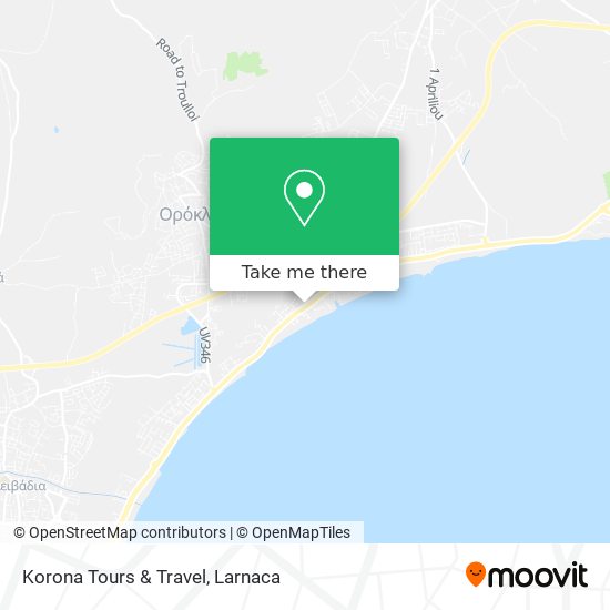 Korona Tours & Travel map