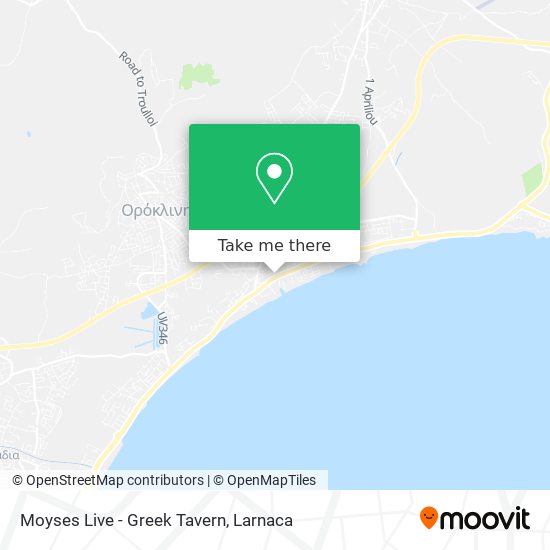 Moyses Live - Greek Tavern χάρτης