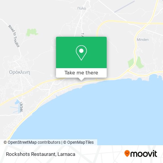 Rockshots Restaurant χάρτης