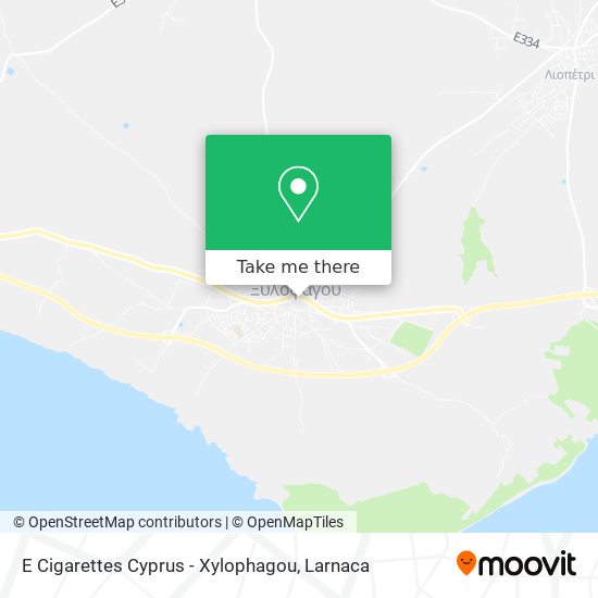 E Cigarettes Cyprus - Xylophagou χάρτης