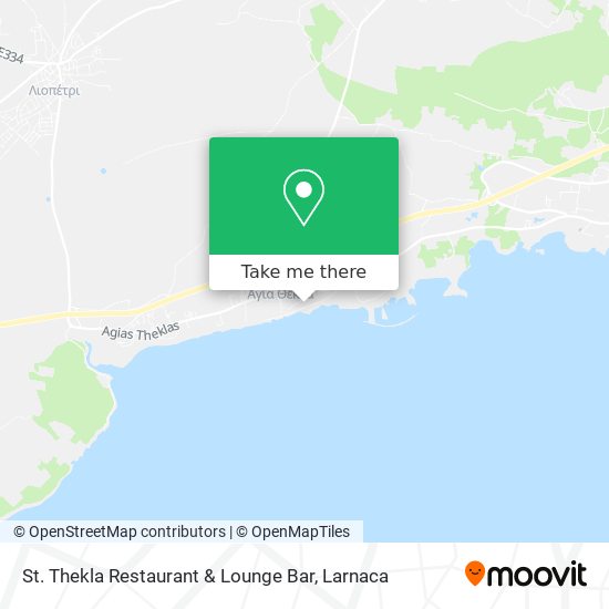 St. Thekla Restaurant & Lounge Bar χάρτης