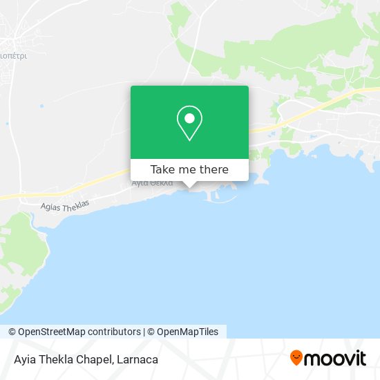 Ayia Thekla Chapel map