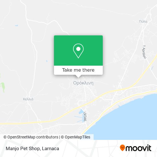 Manjo Pet Shop map