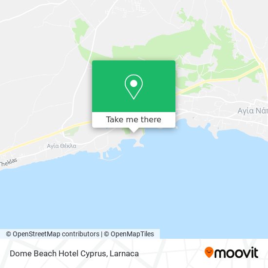 Dome Beach Hotel Cyprus map