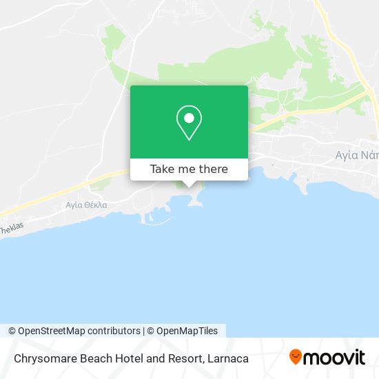 Chrysomare Beach Hotel and Resort χάρτης