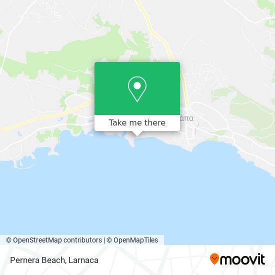 Pernera Beach χάρτης