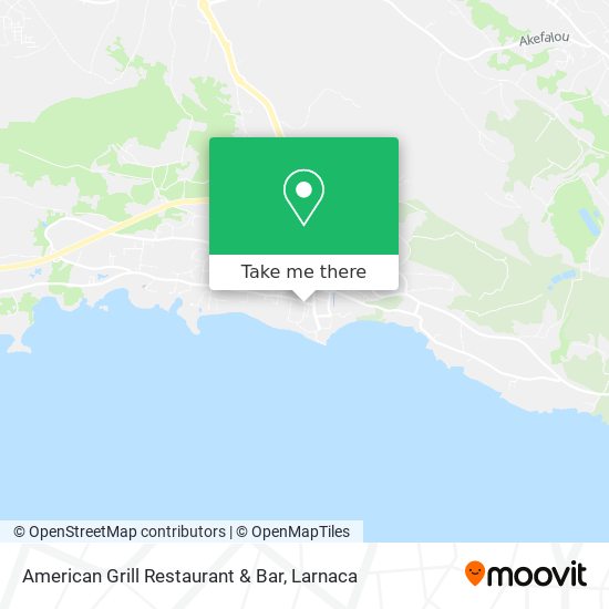American Grill Restaurant & Bar χάρτης