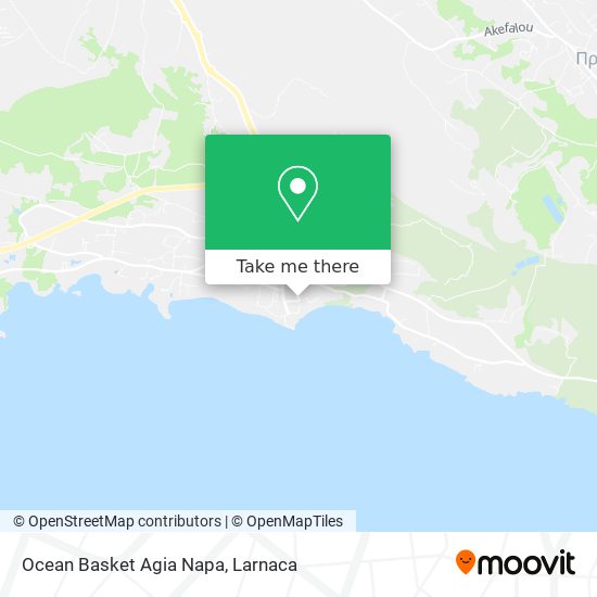 Ocean Basket Agia Napa χάρτης