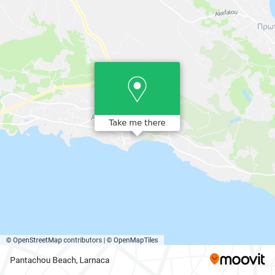 Pantachou Beach χάρτης