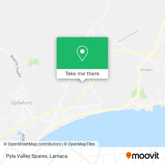 Pyla Valley Spares map