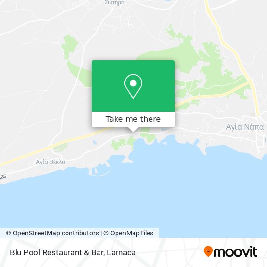 Blu Pool Restaurant & Bar χάρτης
