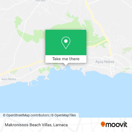 Makronissos Beach Villas map