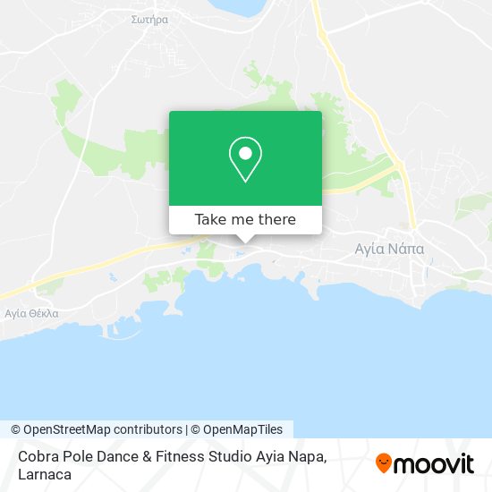 Cobra Pole Dance & Fitness Studio Ayia Napa map