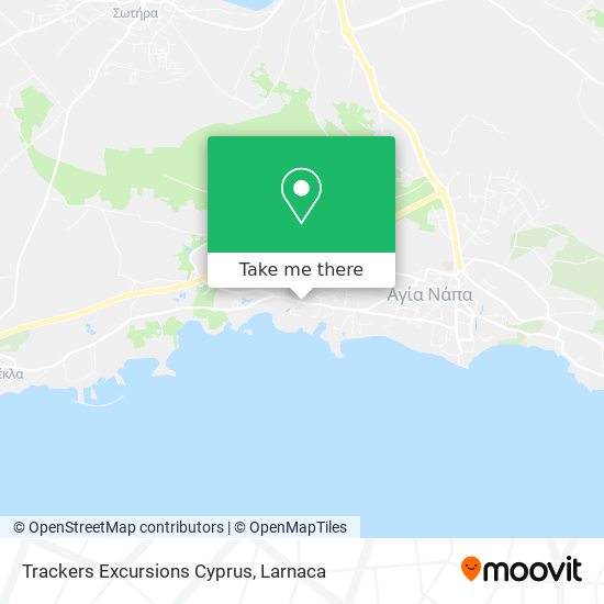 Trackers Excursions Cyprus map