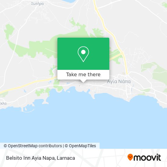 Belsito Inn Ayia Napa map