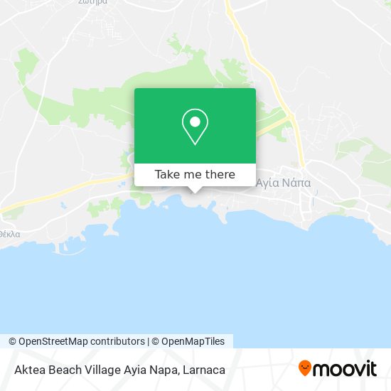 Aktea Beach Village Ayia Napa χάρτης