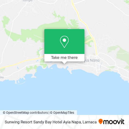 Sunwing Resort Sandy Bay Hotel Ayia Napa map