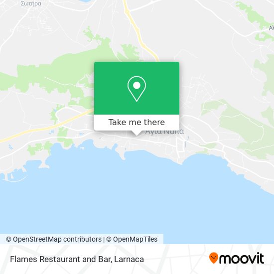 Flames Restaurant and Bar χάρτης