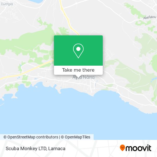 Scuba Monkey LTD χάρτης