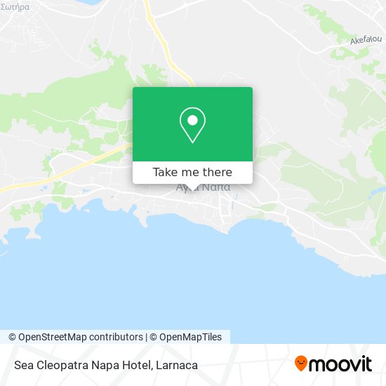 Sea Cleopatra Napa Hotel χάρτης