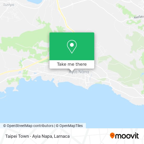 Taipei Town - Ayia Napa map
