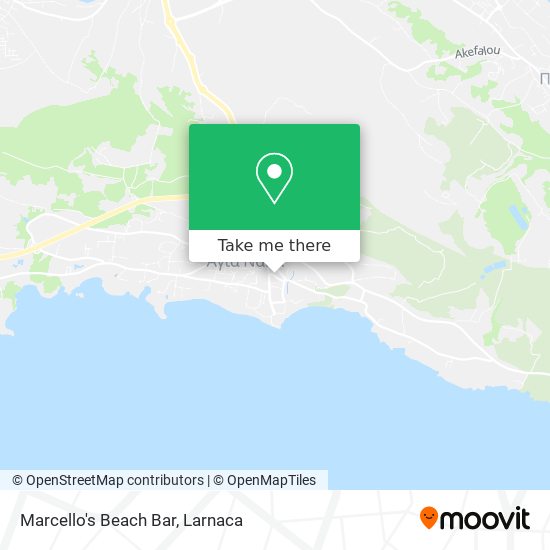 Marcello's Beach Bar χάρτης