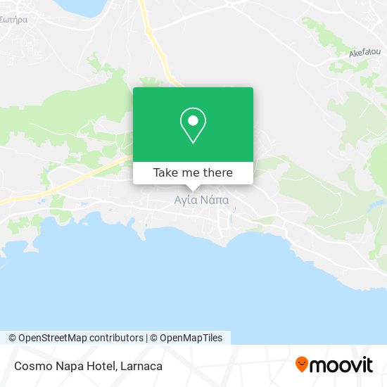 Cosmo Napa Hotel map