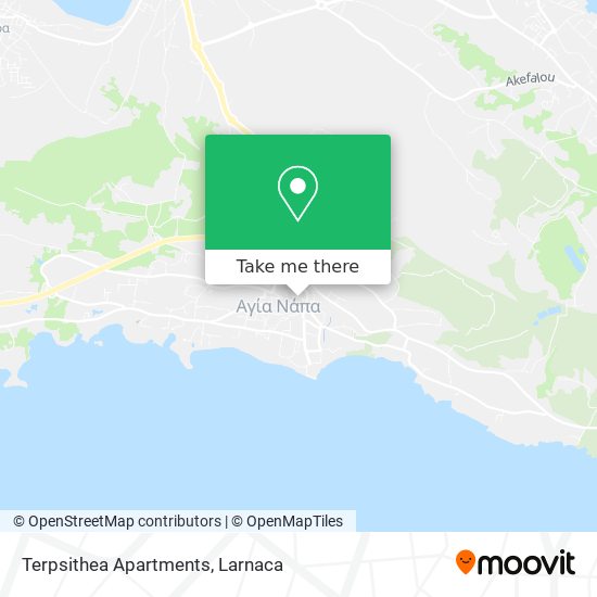 Terpsithea Apartments map