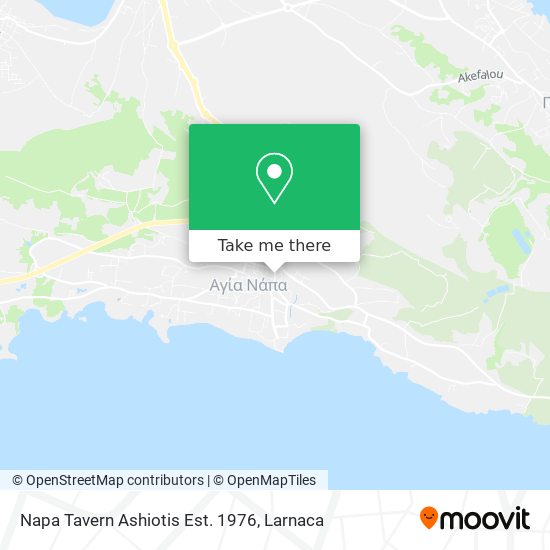 Napa Tavern Ashiotis Est. 1976 map