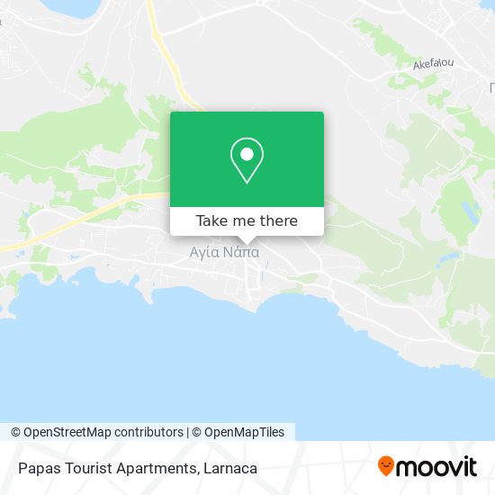 Papas Tourist Apartments χάρτης