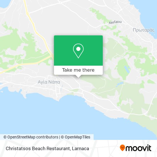 Christatsos Beach Restaurant χάρτης