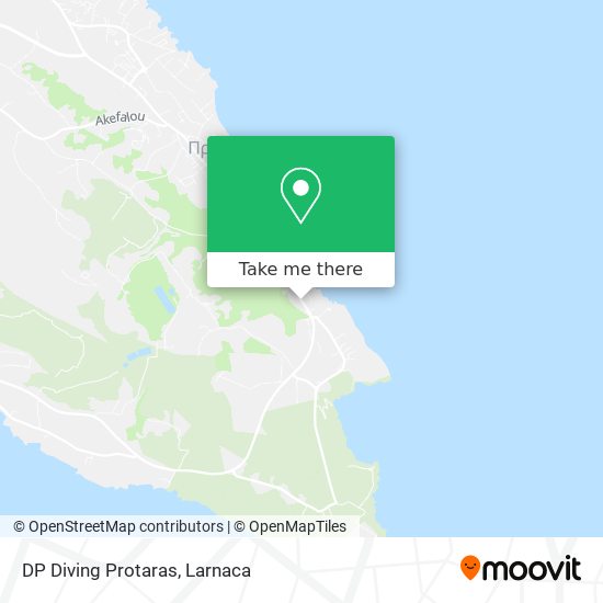 DP Diving Protaras map