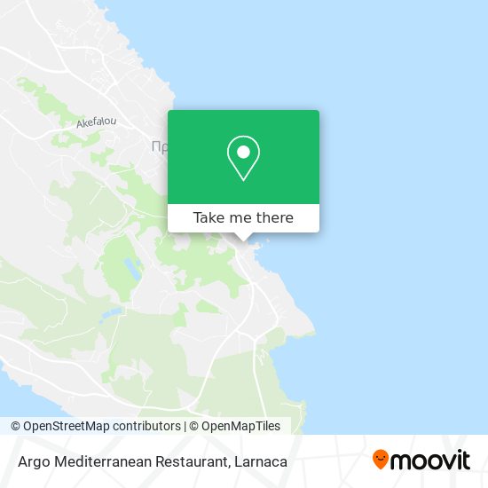 Argo Mediterranean Restaurant map