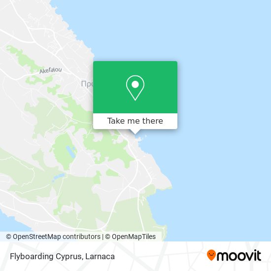 Flyboarding Cyprus χάρτης
