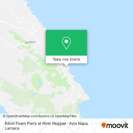 Bikini Foam Party at River Reggae - Ayia Napa χάρτης