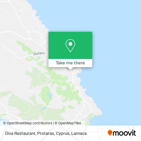 Diva Restaurant, Protaras, Cyprus map