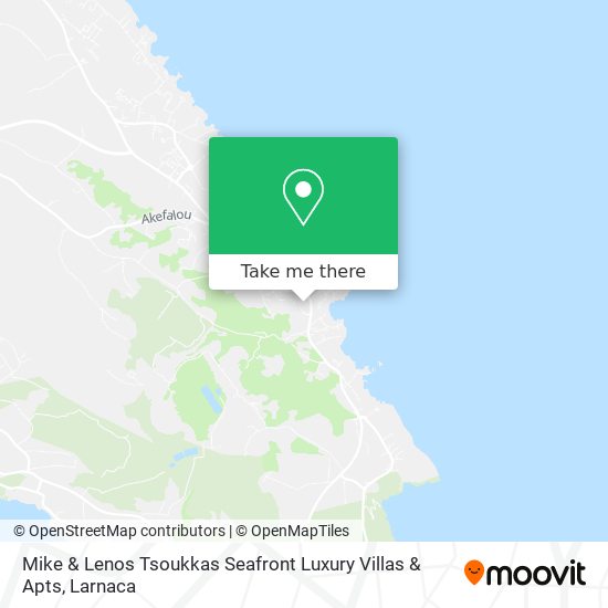 Mike & Lenos Tsoukkas Seafront Luxury Villas & Apts χάρτης