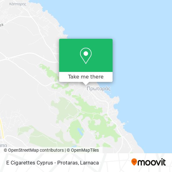 E Cigarettes Cyprus - Protaras map