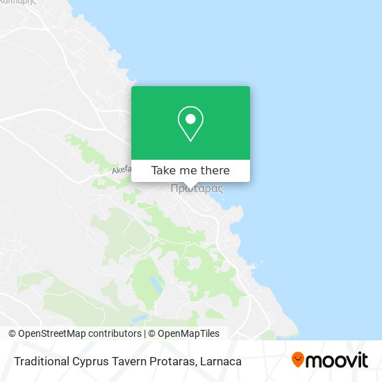 Traditional Cyprus Tavern Protaras map