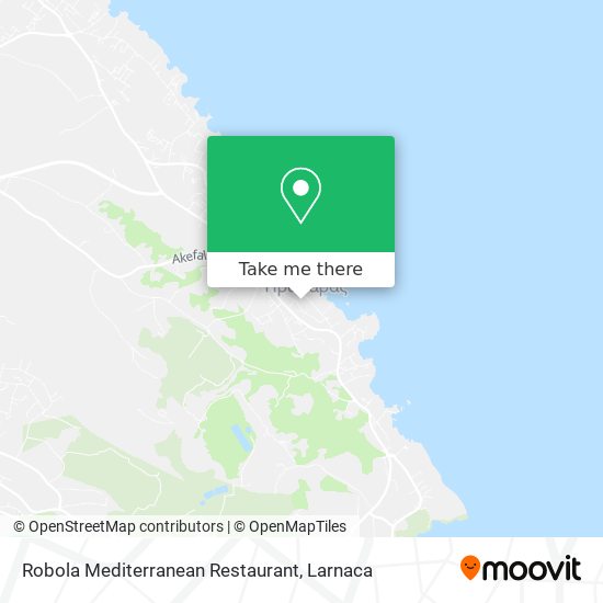 Robola Mediterranean Restaurant χάρτης