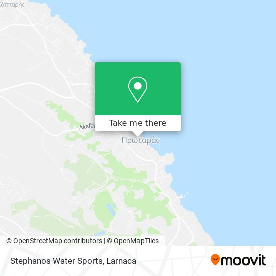 Stephanos Water Sports χάρτης