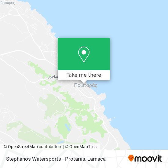 Stephanos Watersports - Protaras χάρτης