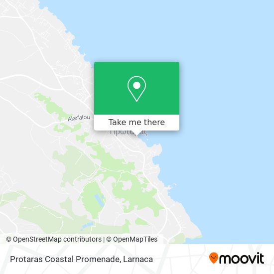 Protaras Coastal Promenade χάρτης