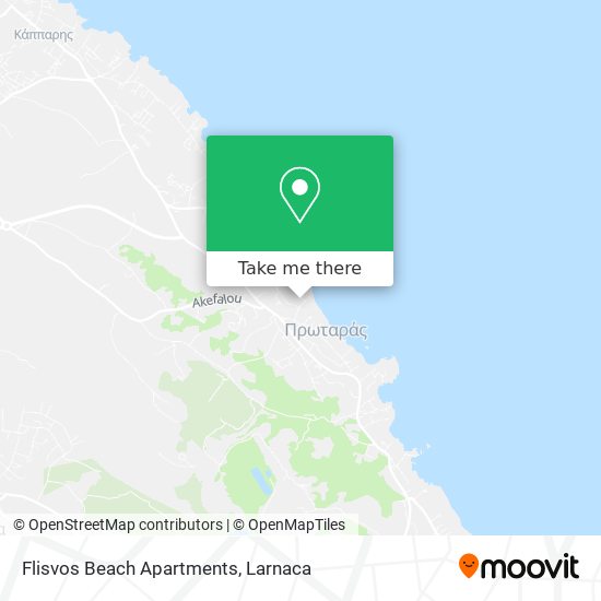 Flisvos Beach Apartments χάρτης