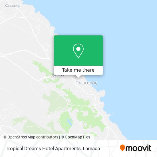 Tropical Dreams Hotel Apartments χάρτης